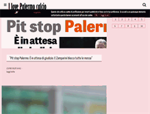 Tablet Screenshot of ilovepalermocalcio.com